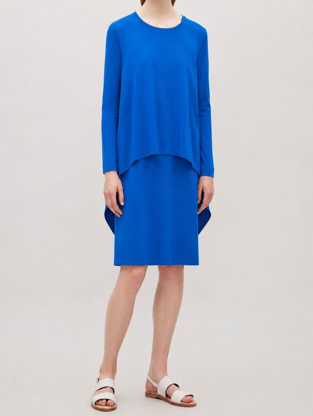 COS Vibrant Blue High Low Dress